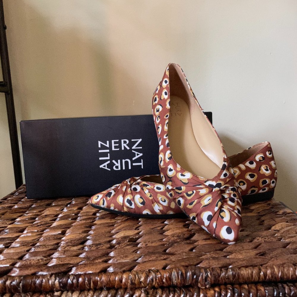 Naturalizer Brown Leopard Renata Flat sz 7.5